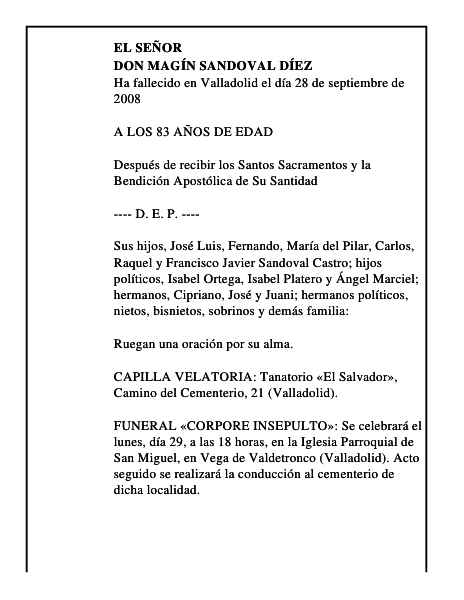 DON MAGÍN SANDOVAL DÍEZ