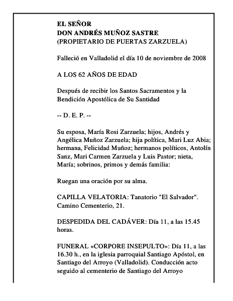 DON ANDRÉS MUÑOZ SASTRE