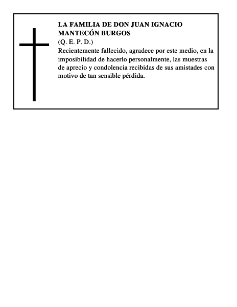 LA FAMILIA DE DON JUAN IGNACIO MANTECÓN BURGOS