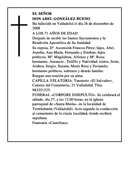 DON ABEL GONZÁLEZ BUENO