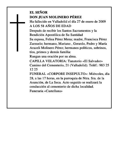 DON JUAN MOLINERO PÉREZ