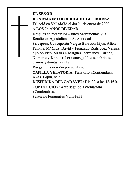 DON MÁXIMO RODRÍGUEZ GUTIÉRREZ