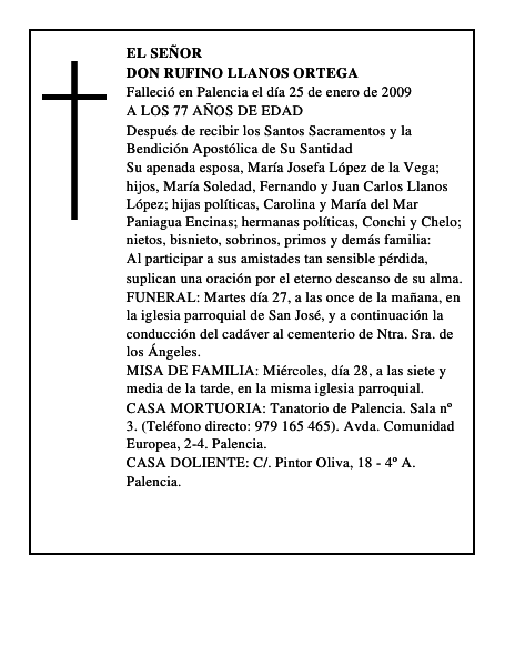 DON RUFINO LLANOS ORTEGA