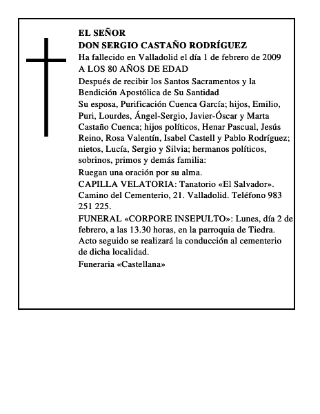 DON SERGIO CASTAÑO RODRÍGUEZ
