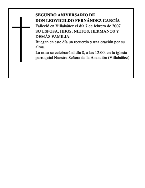 DON LEOVIGILDO FERNÁNDEZ GARCÍA