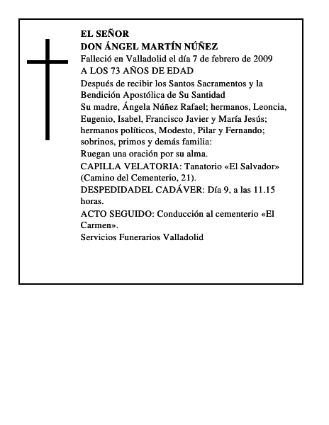 DON ÁNGEL MARTÍN NÚÑEZ
