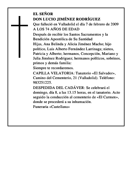 DON LUCIO JIMÉNEZ RODRÍGUEZ