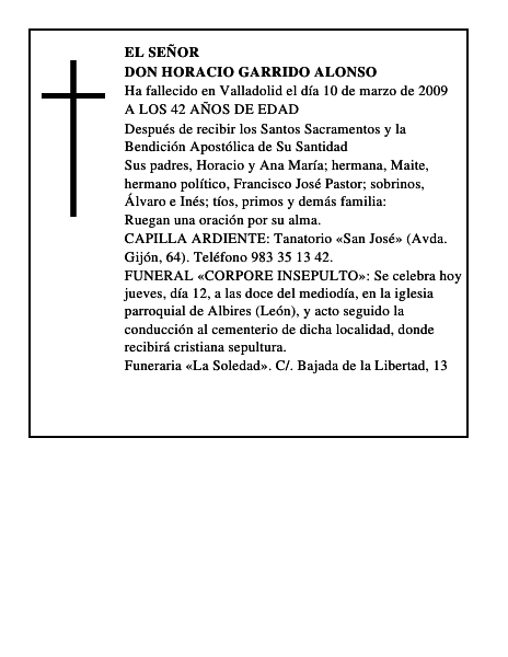 DON HORACIO GARRIDO ALONSO