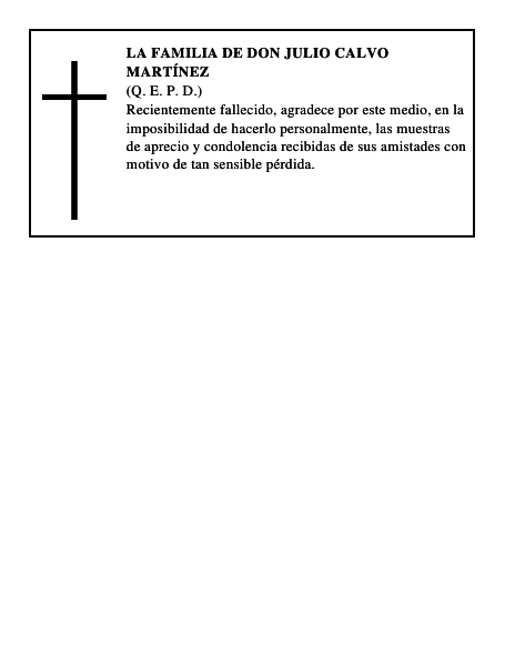LA FAMILIA DE DON JULIO CALVO MARTÍNEZ