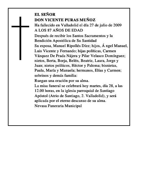DON VICENTE PURAS MUÑOZ