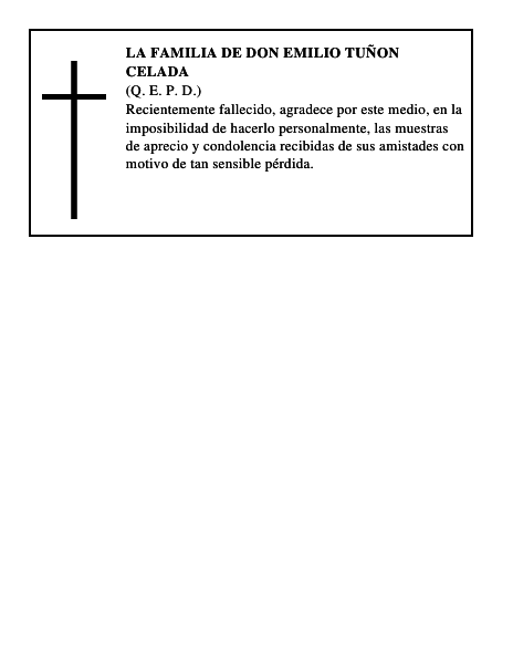 LA FAMILIA DE DON EMILIO TUÑON CELADA
