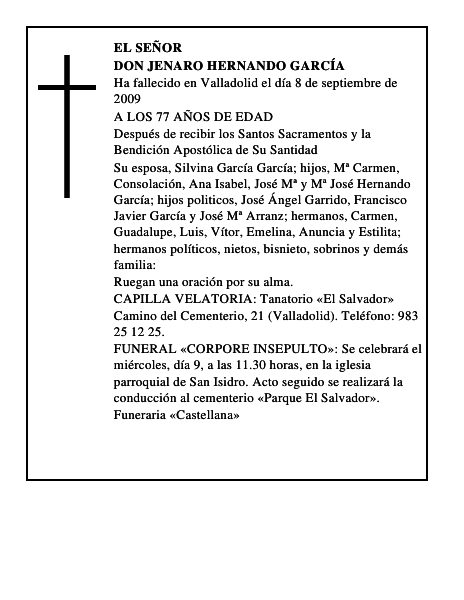 DON JENARO HERNANDO GARCÍA