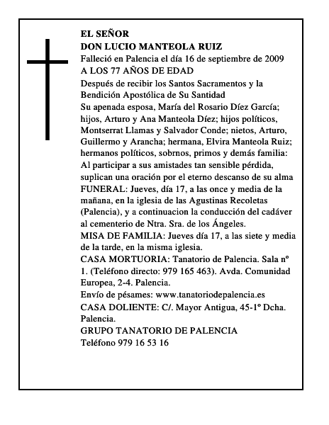 DON LUCIO MANTEOLA RUIZ