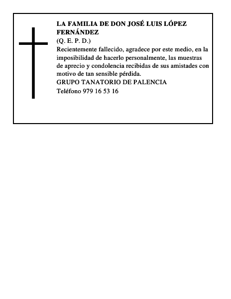 LA FAMILIA DE DON JOSÉ LUIS LÓPEZ FERNÁNDEZ
