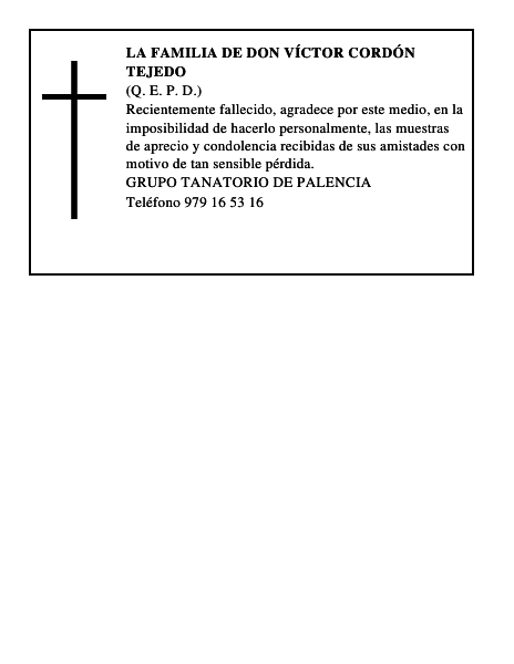 LA FAMILIA DE DON VÍCTOR CORDÓN TEJEDO