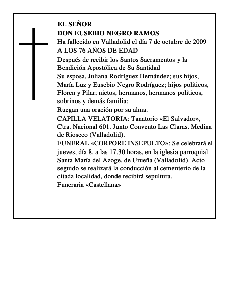 DON EUSEBIO NEGRO RAMOS