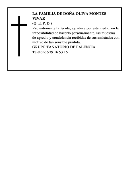 LA FAMILIA DE DOÑA OLIVA MONTES VIVAR