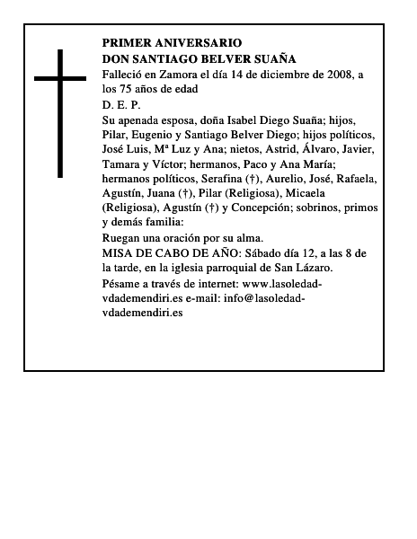 Don Santiago Belver Suaña