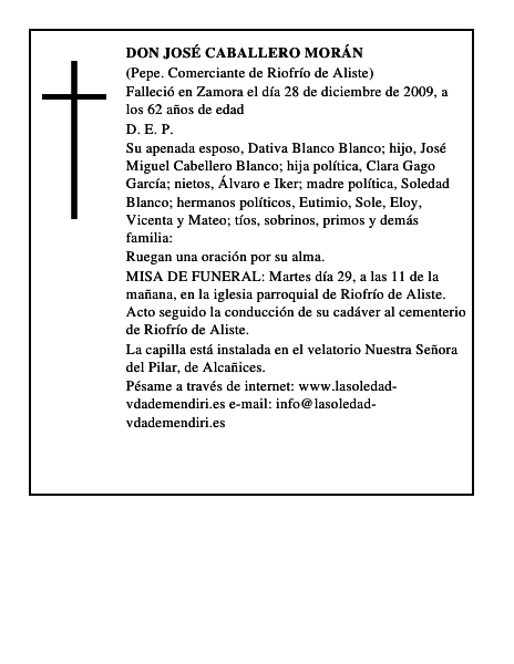 Don José Caballero Morán