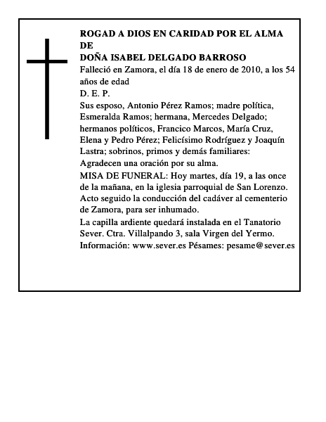 Doña Isabel Delgado Barroso