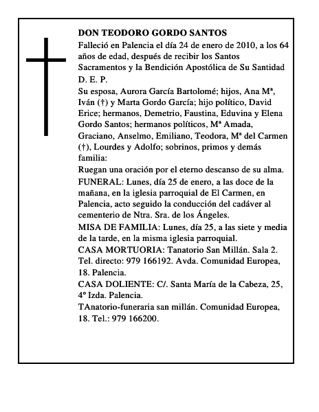 Don Teodoro Gordo Santos
