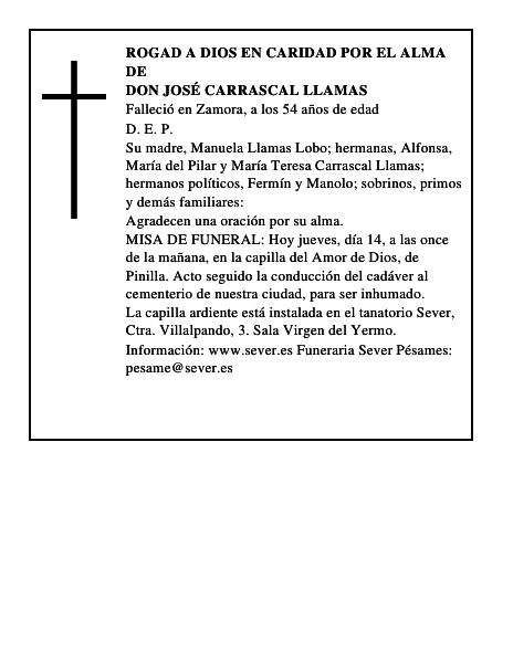 Don José Carrascal Llamas