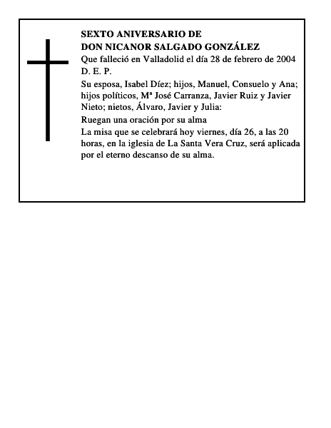 Don Nicanor Salgado González