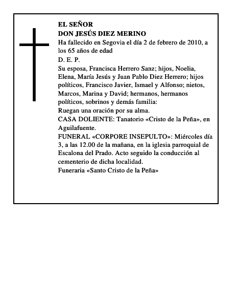 Don Jesús Diez Merino