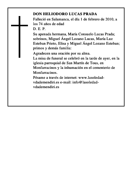 Don Heliodoro Lucas Prada