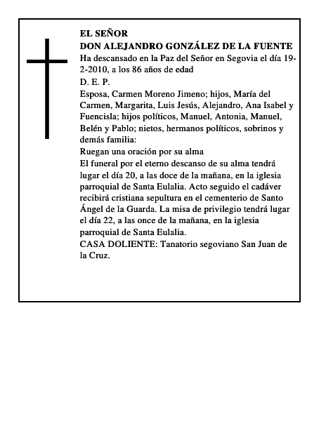 Don Alejandro González de la Fuente
