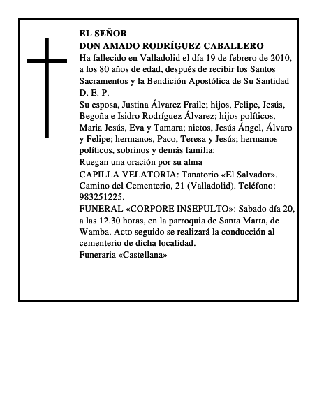 Don Amado Rodríguez Caballero
