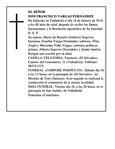 Don Francisco Vargas Fernández