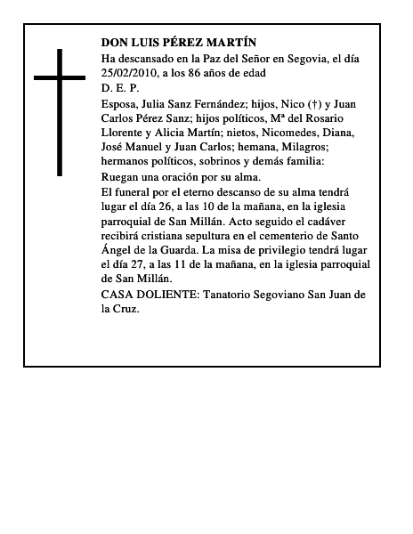 Don Luis Pérez Martín