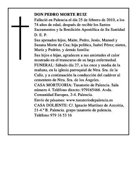 Don Pedro Morte Ruiz