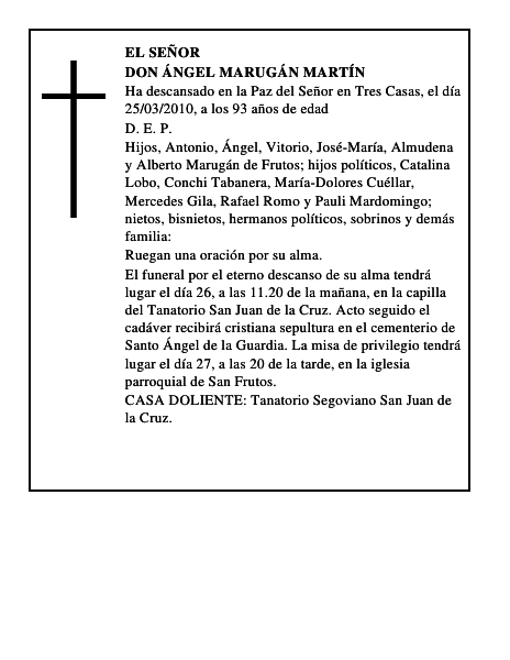 Don Ángel Marugán Martín