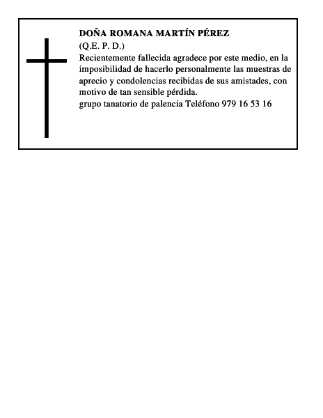Doña Romana Martín Pérez