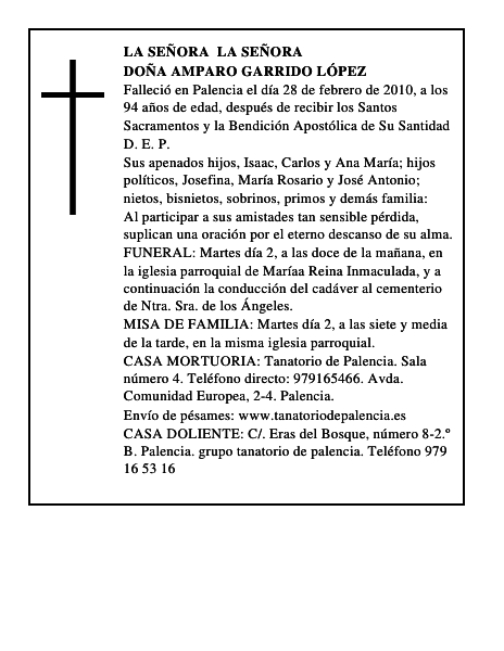 Doña Amparo Garrido López
