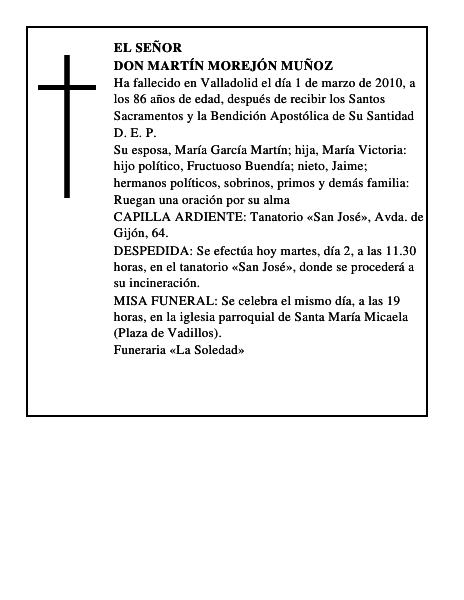 Don Martín Morejón Muñoz