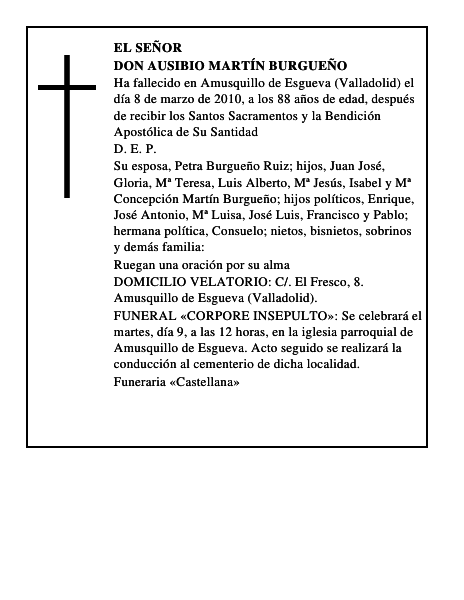Don Ausibio Martín Burgueño