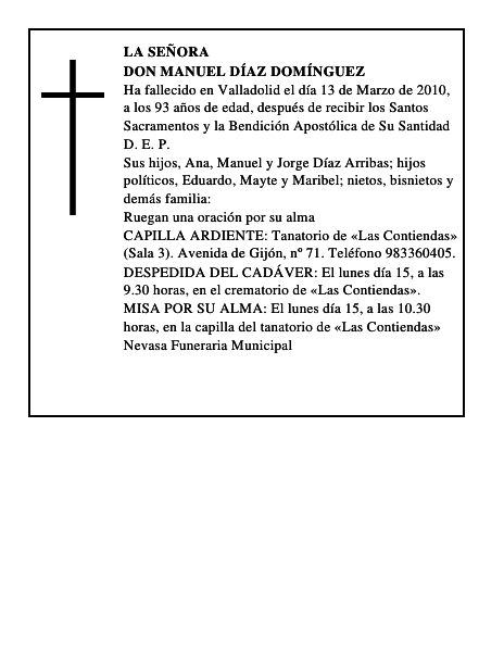 Don Manuel Díaz Domínguez
