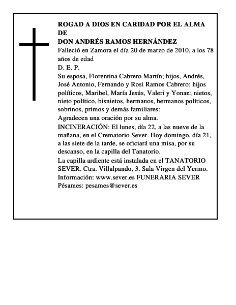 Don Andrés Ramos Hernández