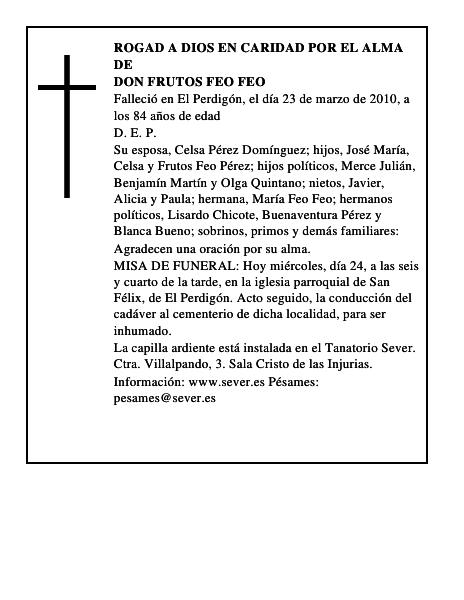 Don Frutos Feo Feo