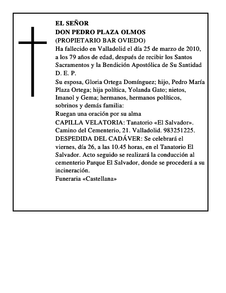 Don Pedro Plaza Olmos