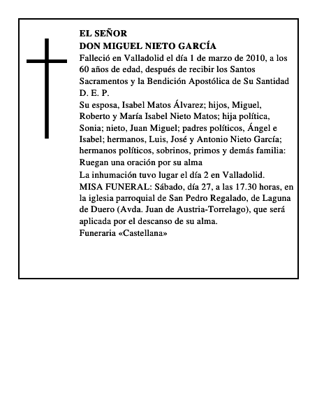 Don Miguel Nieto García