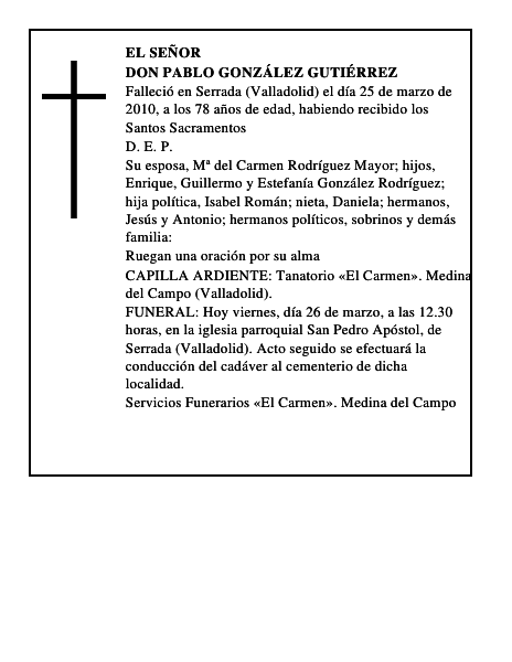 Don Pablo González Gutiérrez