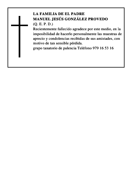 Manuel Jesús González Provedo