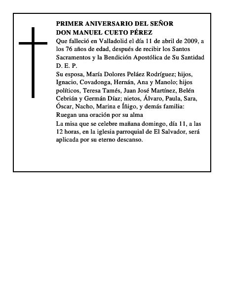 Don Manuel Cueto Pérez
