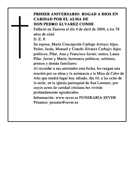 Don Pedro Álvarez Conde