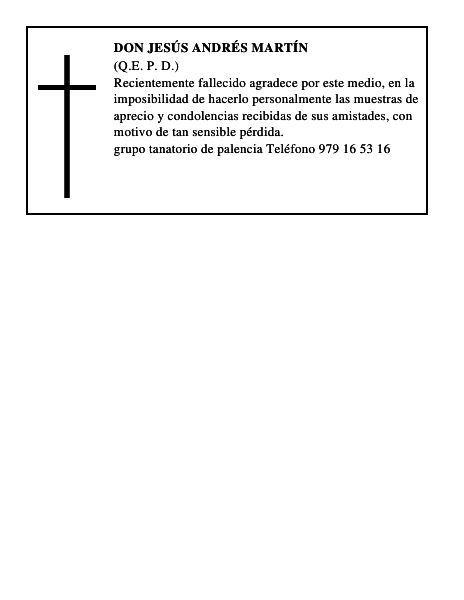 Don Jesús Andrés Martín