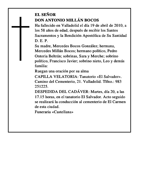 Don Antonio Millán Bocos